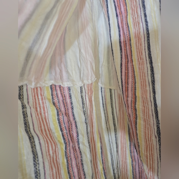 Free People Aubrey Sarong Wrap Striped Skirt 6 Resortwear Summer Beach Cover-up - Picture 6 of 8